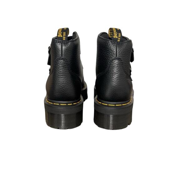 New! Dr. Martens Devon Buckle Flower Leather Platform Boots - US 10 - Picture 14 of 15